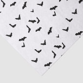 Flying Bats Black & White Gift Wrap Tissue Paper Tissuepapier (Detail)