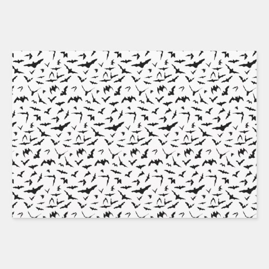 Flying Bats Halloween Inpakpapier Vel (Voorkant 2)