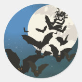 Flying Bats Halloween Stickers (Voorkant)