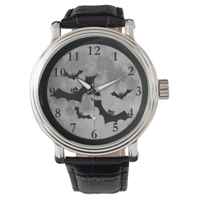 Flying Bats Mannen Horloge (Voorkant)