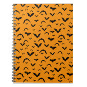Flying Bats on Orange Notitieboek (Voorkant)