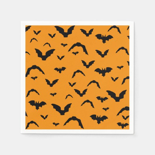 Flying bats on orange servet (Voorkant)