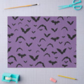 Flying Bats on Purple Tissue Paper Tissuepapier (Craft)