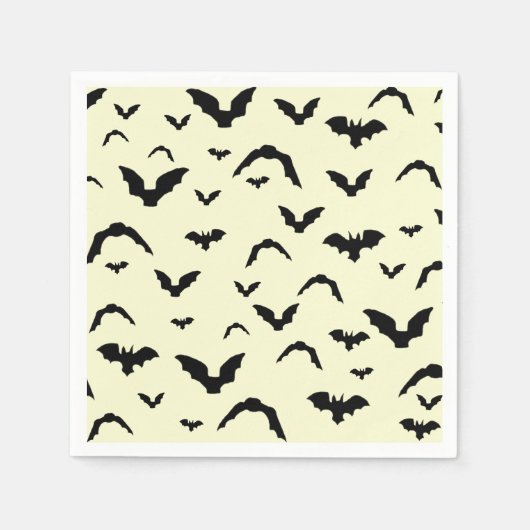 Flying bats on yellow servet (Voorkant)