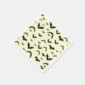 Flying bats on yellow servet (Hoek)