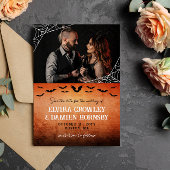 Flying Bats Spider Web Gothic Foto De datum opslaa Save The Date