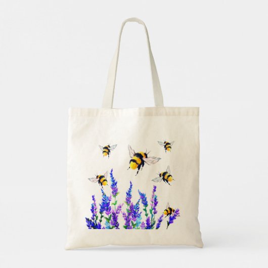Flying Bees Canvas tas (Achterkant)