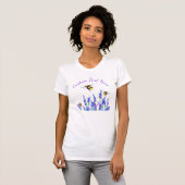 Flying Bees T-shirt met aangepaste tekst (Voorkant volledig)