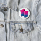 Flying Bi Pride Ronde Button (In situ)