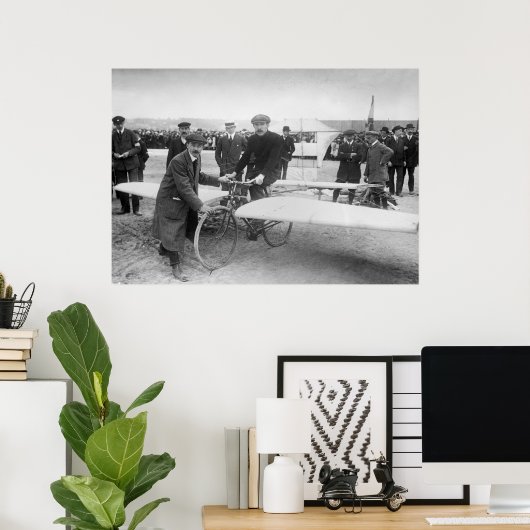 Flying Bicycle Contest: 1912 Poster (Thuiskantoor)