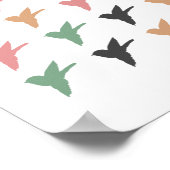 Flying Bird Art White Ver Poster (Hoek)