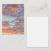 Flying Bird in Clouds Photo Notitiekaartje (Voorkant / Achterkant)