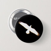 Flying Bird Silhouette Ronde Button 5,7 Cm (Voorkant /achterkant)