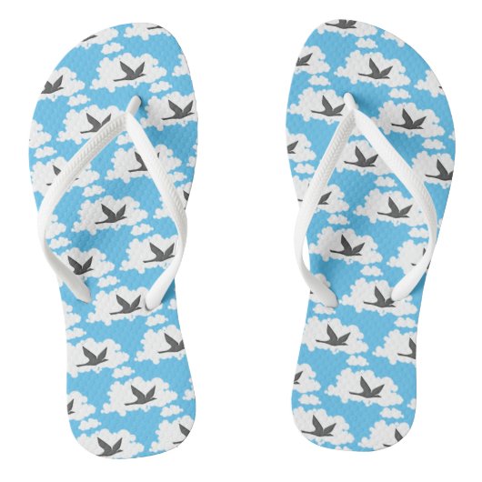 Flying Bird Silhouette Teenslippers (Voetbed)