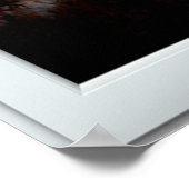 Flying Bird Silhouette Window with a Uitzicht Illu Poster (Hoek)