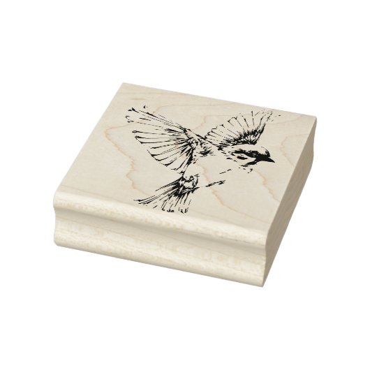 Flying Bird Sparrow Wings Craft Journal  Rubberstempel (Stempel)