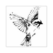 Flying Bird Sparrow Wings Craft Journal  Rubberstempel (Afrduk)
