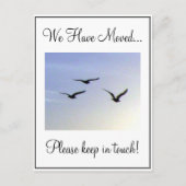 Flying Birds Adreswijziging Briefkaart (Voorkant)