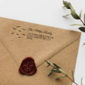 Flying Birds Country Boerderij Rural Name & Addres Zelfinktende Stempel