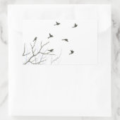 Flying Birds Silhouette Sticker (Tas)