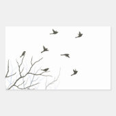Flying Birds Silhouette Sticker (Voorkant)