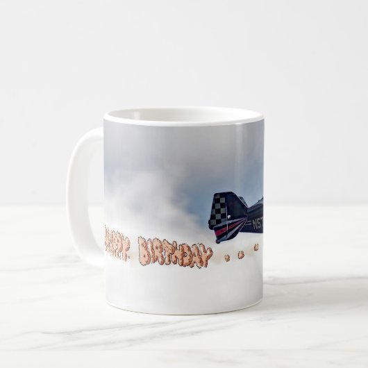 Flying Birthday Koffiemok (Voorkant links)