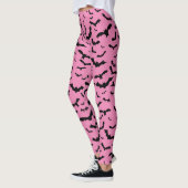 Flying Black Bats Pink Leggings (Links)