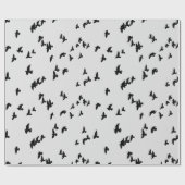 Flying Black Birds Gothic Cadeaupapier (Vlak)