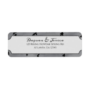 Flying Black Birds Gothic Etiket