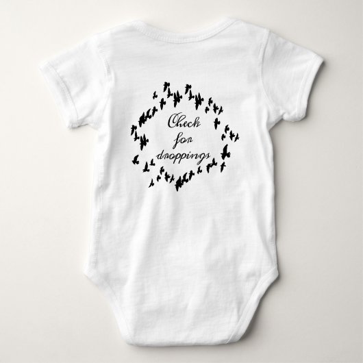 Flying Black Birds Gothic Romper (Achterkant)