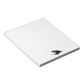 Flying Black Crow Art voor Birdlovers Notitieblok (Schuin)