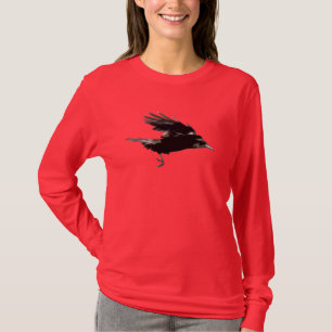 FLYING BLACK CROW Raven-lovers T-shirt