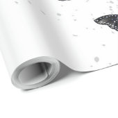 Flying Black en Red Morpho Vlinders Cadeaupapier (Rol Hoek)