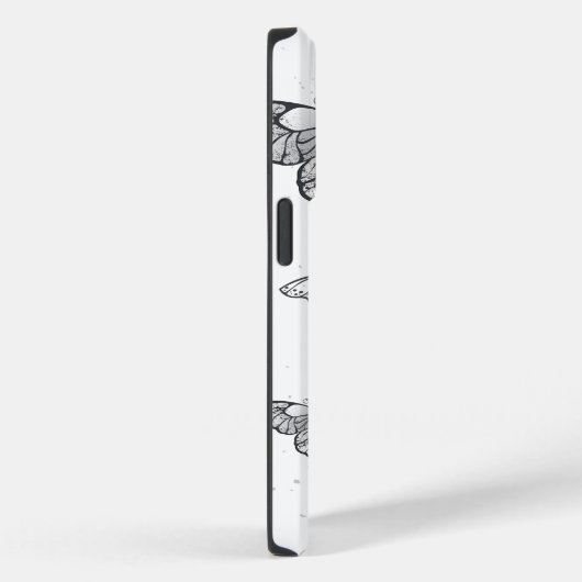 Flying Black en Red Morpho Vlinders Case-Mate iPhone Case (Achterkant / Rechts)