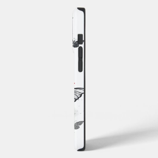 Flying Black en Red Morpho Vlinders Case-Mate iPhone Case (Achterkant / Links)