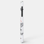 Flying Black en Red Morpho Vlinders Case-Mate iPhone Case (Achterkant/links)