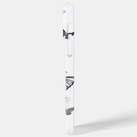 Flying Black en Red Morpho Vlinders Case-Mate iPhone Case (Achterkant / Links)