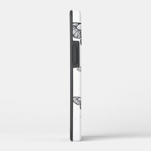 Flying Black en Red Morpho Vlinders Case-Mate iPhone Case (Achterkant / Rechts)