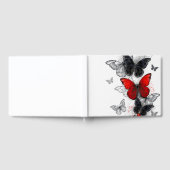 Flying Black en Red Morpho Vlinders Gastenboek (Volledig)