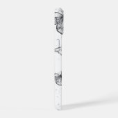 Flying Black en Red Morpho Vlinders iPhone 15 Case (Rechterkant)