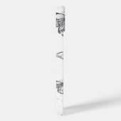 Flying Black en Red Morpho Vlinders iPhone Hoesje (Rechterkant)