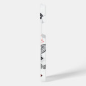 Flying Black en Red Morpho Vlinders iPhone Hoesje (Linkerkant)