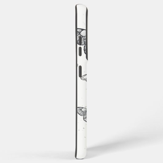 Flying Black en Red Morpho Vlinders Samsung Galaxy Hoesje (Rechterkant)