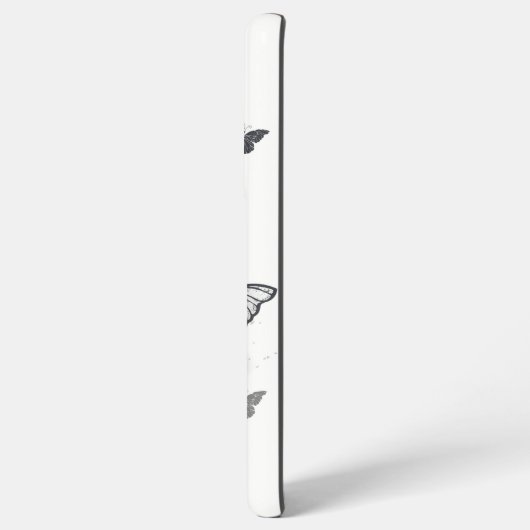 Flying Black en Red Morpho Vlinders Samsung Galaxy Hoesje (Linkerkant)