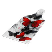 Flying Black en Red Morpho Vlinders Snijplank (Hoek)