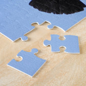 Flying Black Raven Corvid Crow-lover Photo Design Legpuzzel (Zijkant)