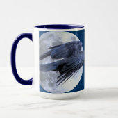 Flying Black Raven Gothic, Celtic, Wiccan Mok (Links)