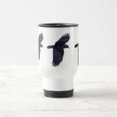 Flying Black Raven Gothic, Celtic, Wiccan Reisbeker (Center)