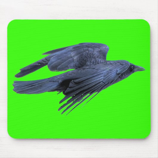 Flying Black Raven Gothic, Celtic, Willife Muismat (Voorkant)
