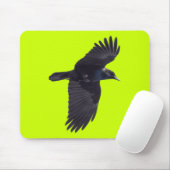 Flying Black Raven Gothic, Haida, Wildlife Muismat (Met muis)